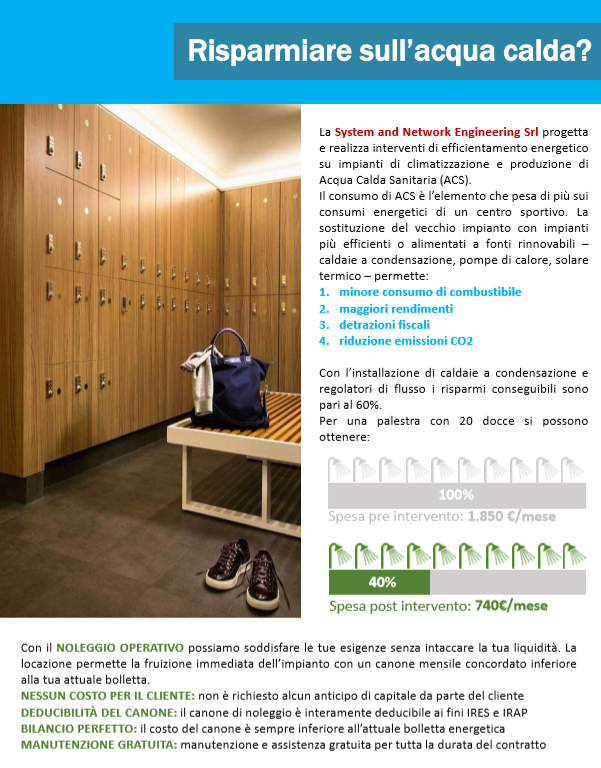 Brochure Acqua Calda Sanitaria